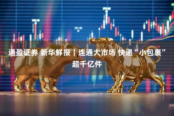 通盈证券 新华鲜报｜连通大市场 快递“小包裹”超千亿件