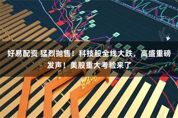 好易配资 猛烈抛售!科技股全线大跌,高盛重磅发声!美股重大考验来了
