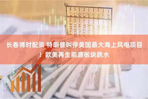 长春博时配资 特朗普叫停美国最大海上风电项目！欧美再生能源板块跳水