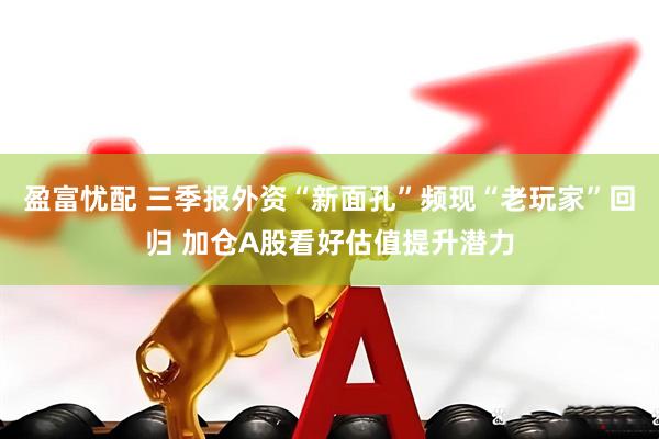 盈富忧配 三季报外资“新面孔”频现“老玩家”回归 加仓A股看好估值提升潜力