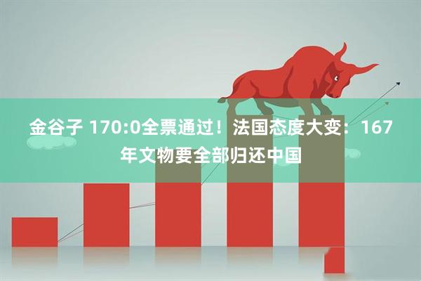 金谷子 170:0全票通过！法国态度大变：167年文物要全部归还中国